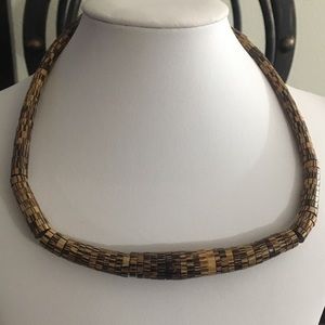 Tapered Natural Coconut Shell Strand 17’  Unisex